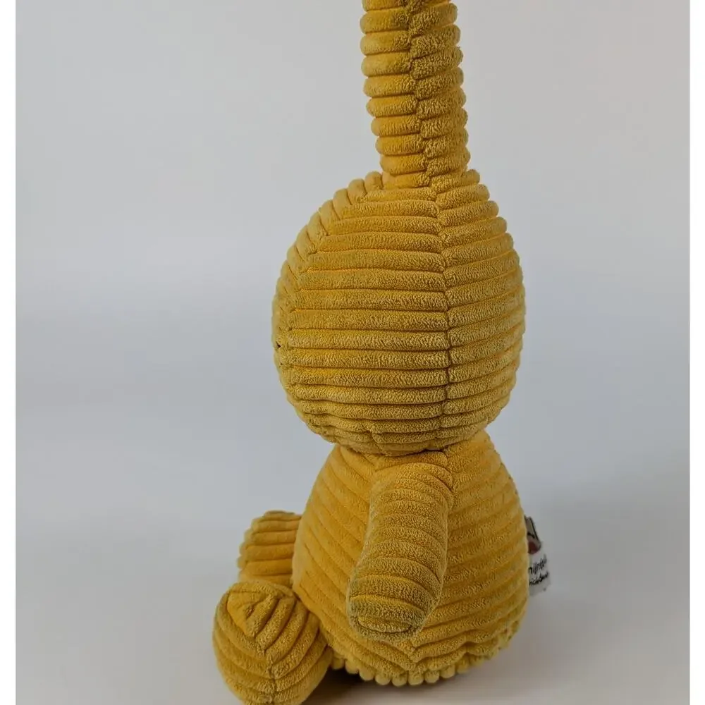 Miffy Corduroy Stuffed Bunny Buttercream Rabbit Plush Nijntje Official Yellow - Picture 2 of 13